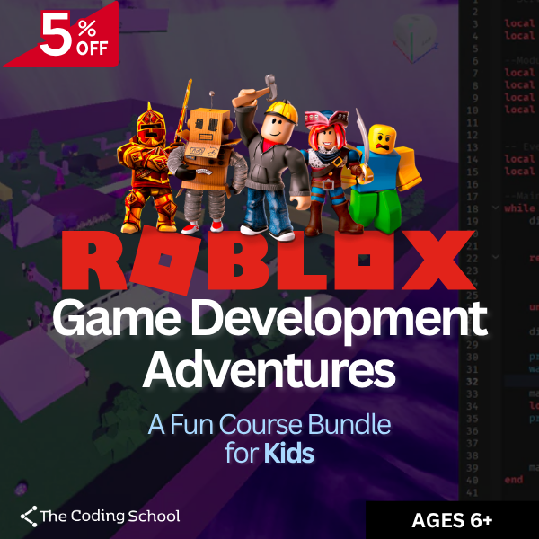 Roblox Game Development Adventures: Course Bundle for Kids (Private Class)