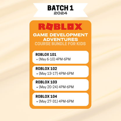 Roblox Game Development Adventures: Course Bundle for Kids