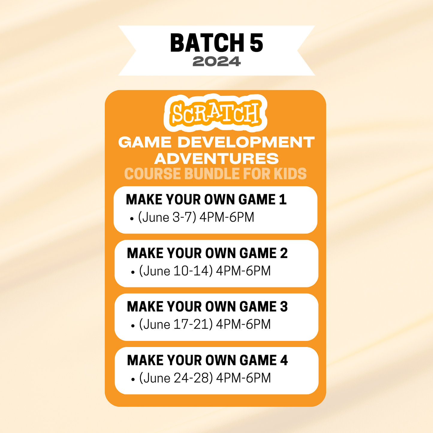 Game Dev Adventures with Scratch: Course Bundle for Kids