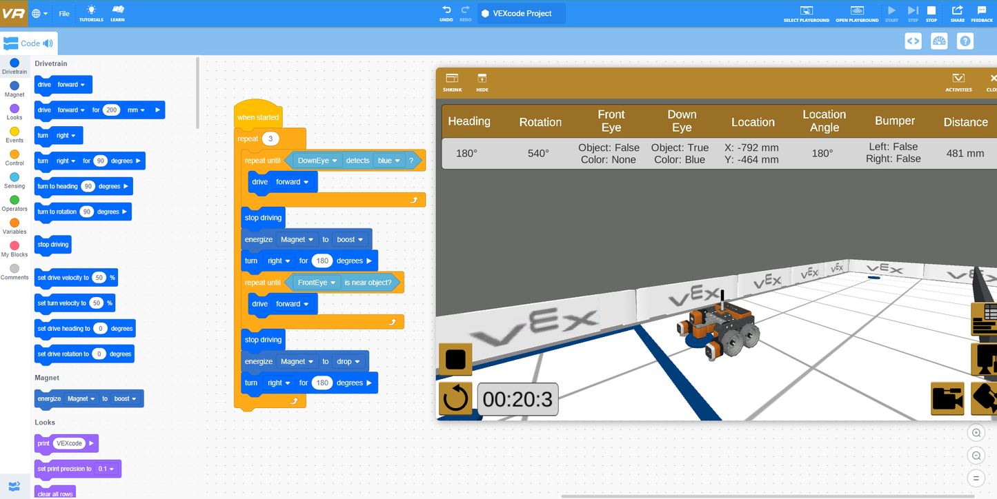 Robotics with VEXcode VR 1 (Private Class)