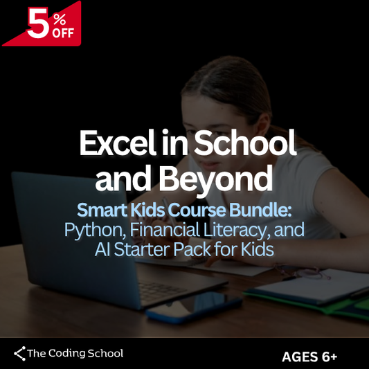Smart Kids Course Bundle: Python, Financial Literacy, and AI Starter Pack for Kids (Private Class)