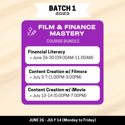 Film & Finance Mastery Course Bundle