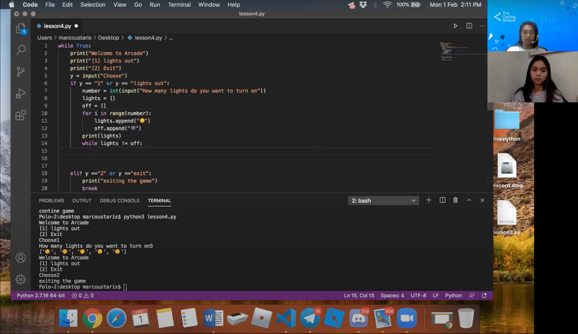 Python for Teens 1 – The Coding School