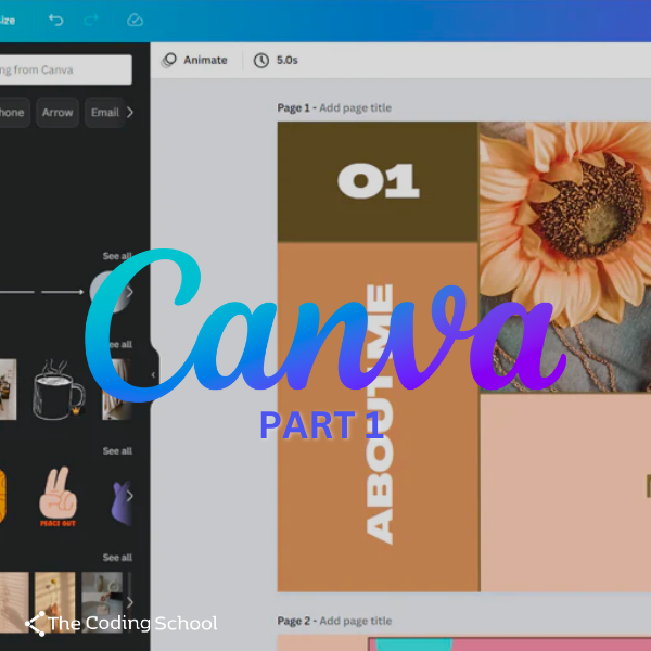 Canva Python Coding Images Graphic Design with Canva 1 – The Coding School