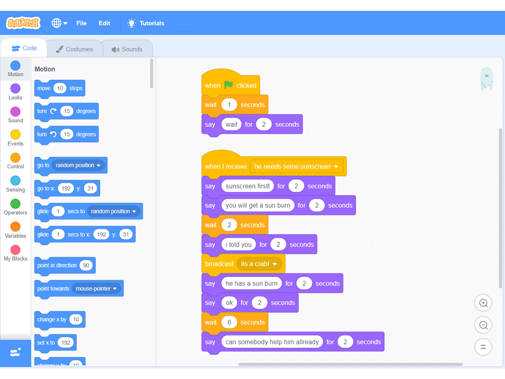 Coding 102 with Scratch
