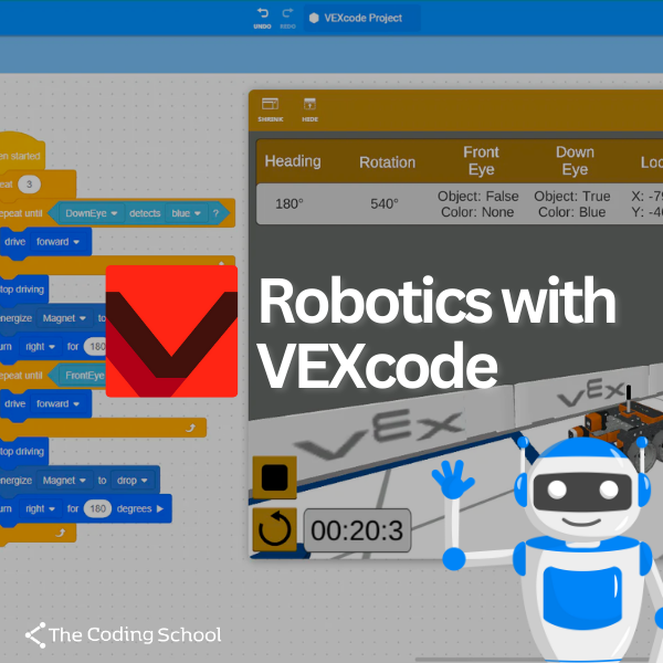 Robotics with VEXcode VR 1 (Private Class) – The Coding School