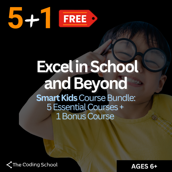 Smart Kids Course Bundle: 5 + 1 – The Coding School